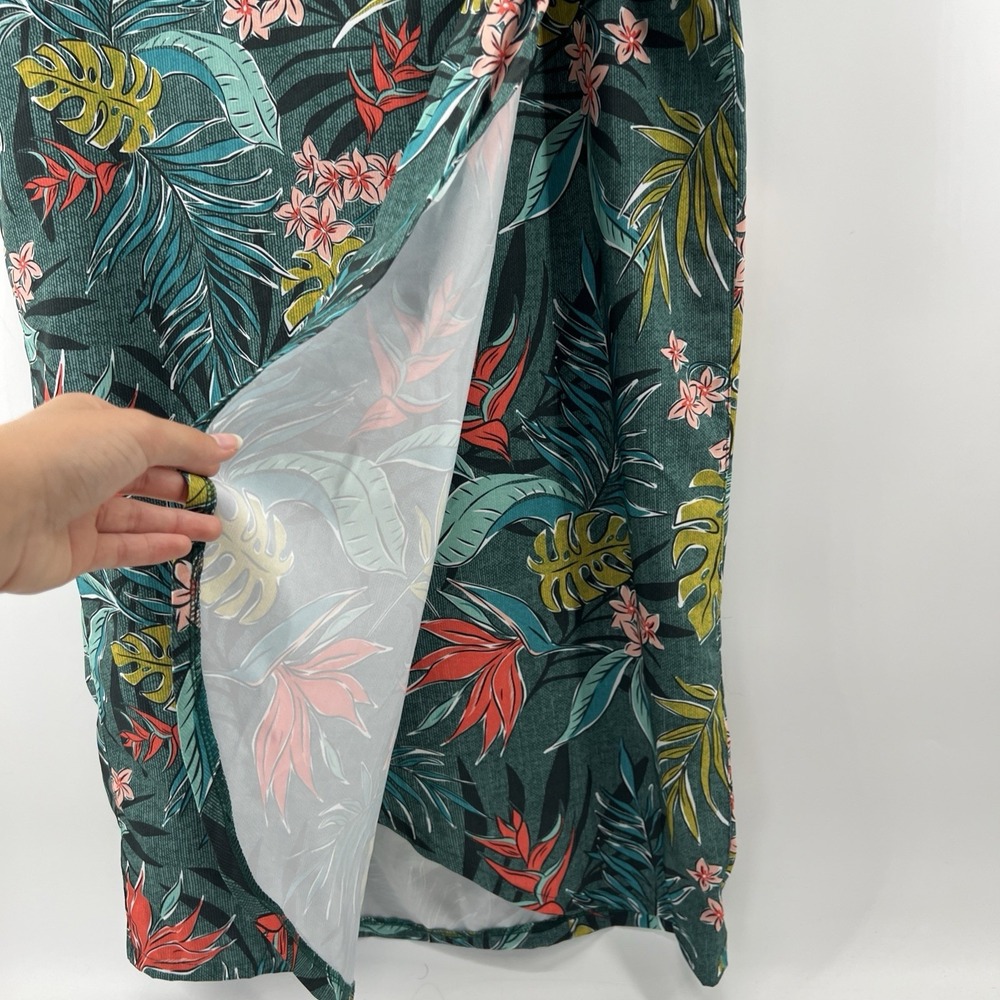RipSkirt Hawaii Skirt Women Sz L Floral Wrap Quick Dry Resort Beach Swimwear - Picture 5 of 11